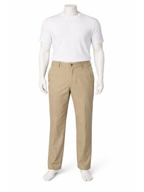 Izod Golf Pants Mens Size 32X30 Tan Khaki Performance Comfortable Lightweight